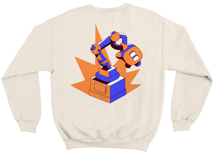 Rad 70’s Fuzzy Orange Sweater by Beware